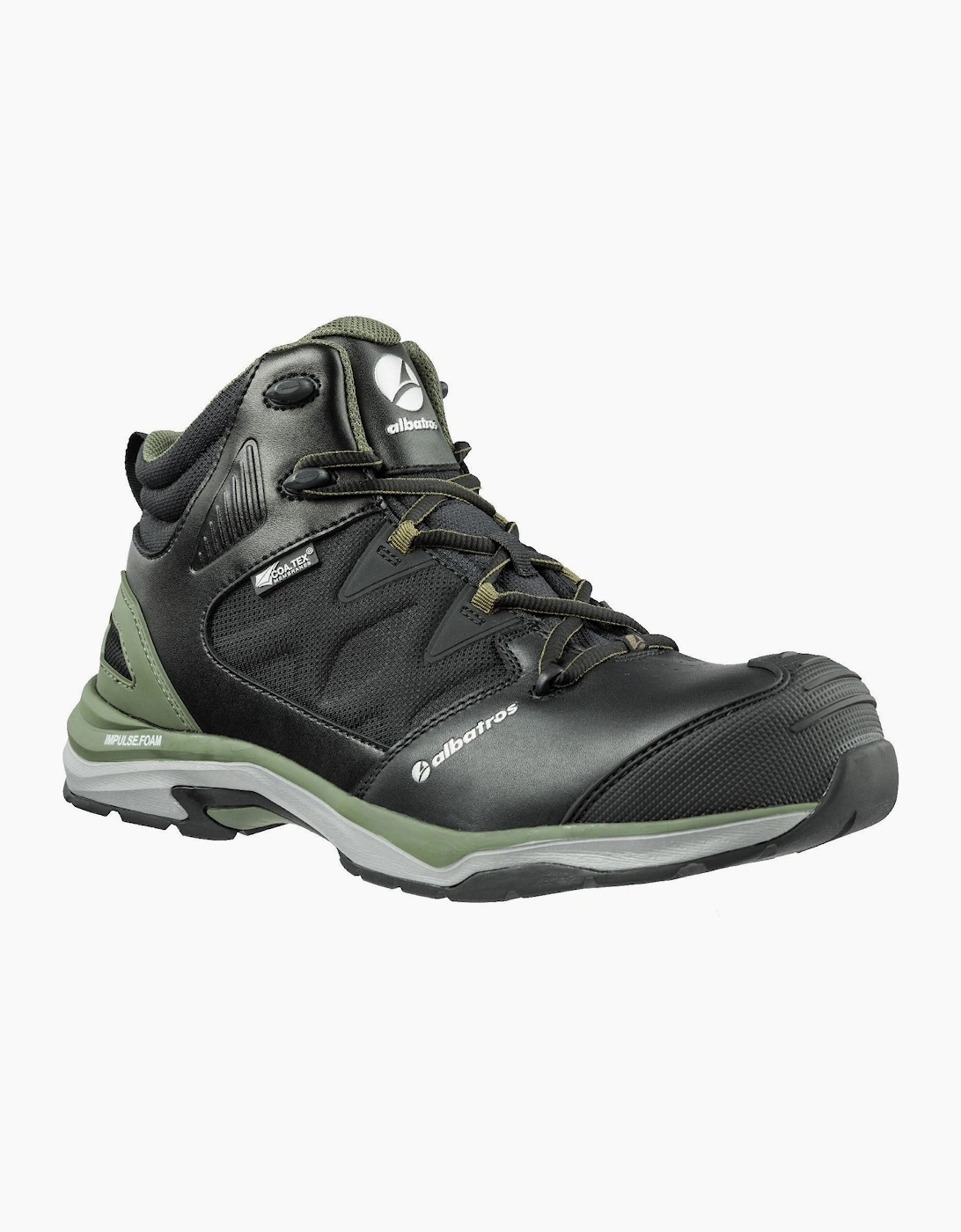 Albatros Ultratrail Olive Ctx Mid Mens Safety Boots Black/Olive