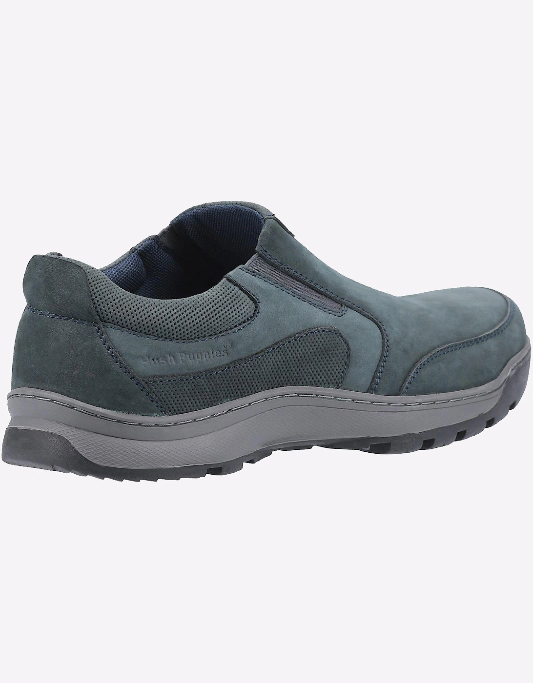 Hush Puppies Jasper Slip On Mens Leather Shoes Navy Nubuck