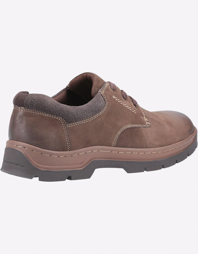 Cotswold Thickwood Burnished Leather Memory Foam Mens Brown
