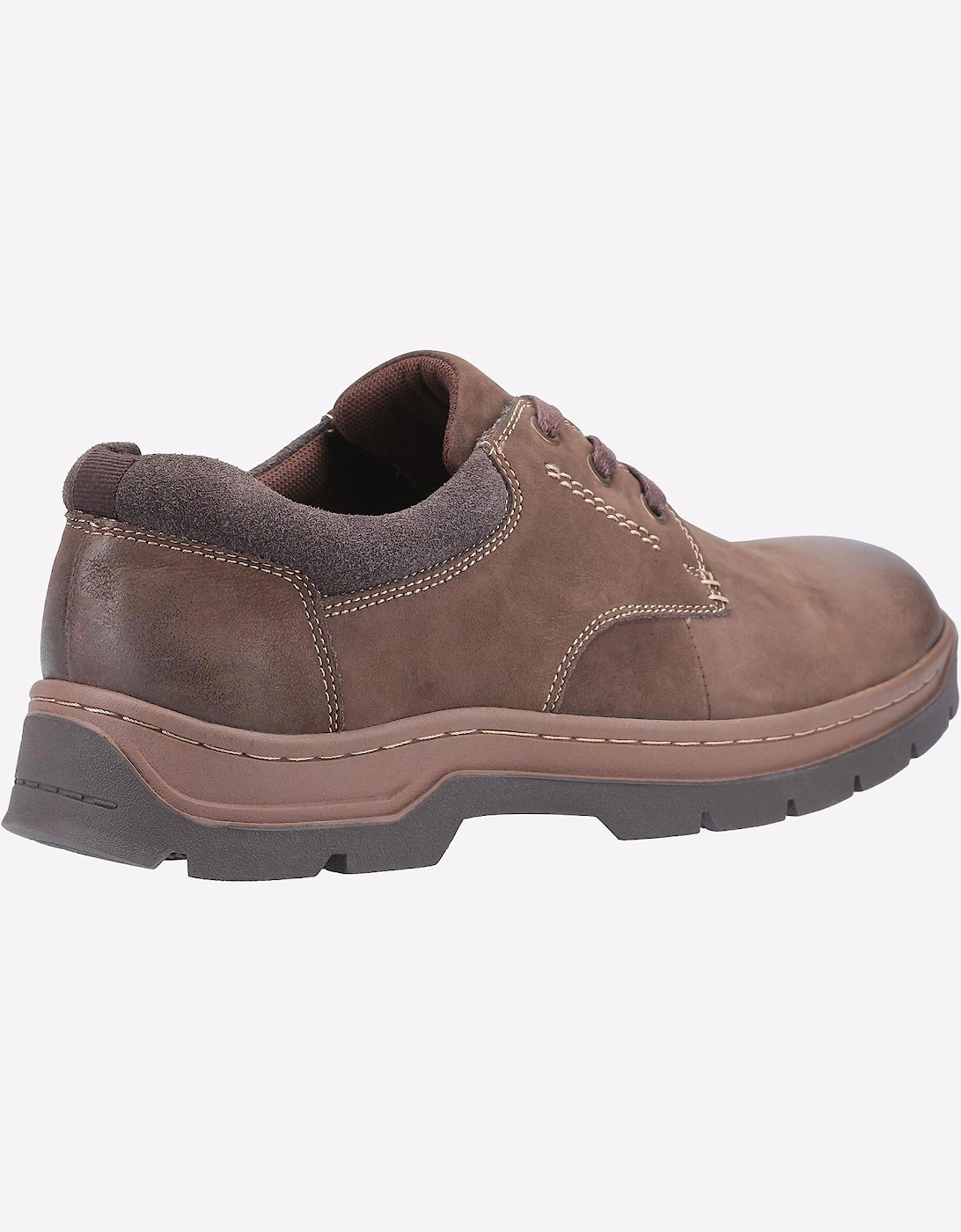 Cotswold Thickwood Burnished Leather Memory Foam Mens Brown