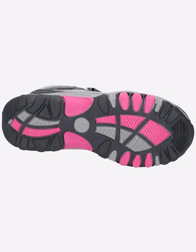Cotswold Ducklington Waterproof Junior Girls Hiking Boots Grey/Pink