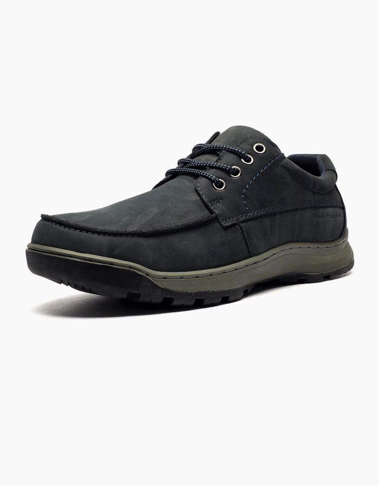 Hush Puppies Tucker Memory Foam Mens Shoes Navy Nubuck