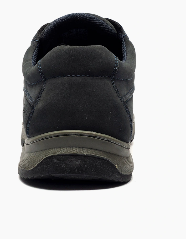 Hush Puppies Tucker Memory Foam Mens Shoes Navy Nubuck