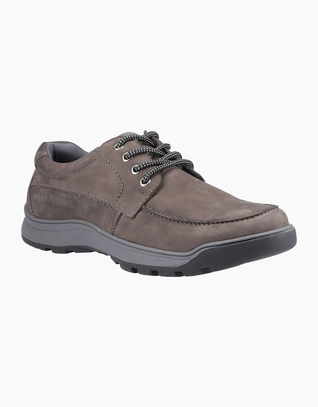 Hush Puppies Tucker Memory Foam Mens Shoes Grey Nubuck