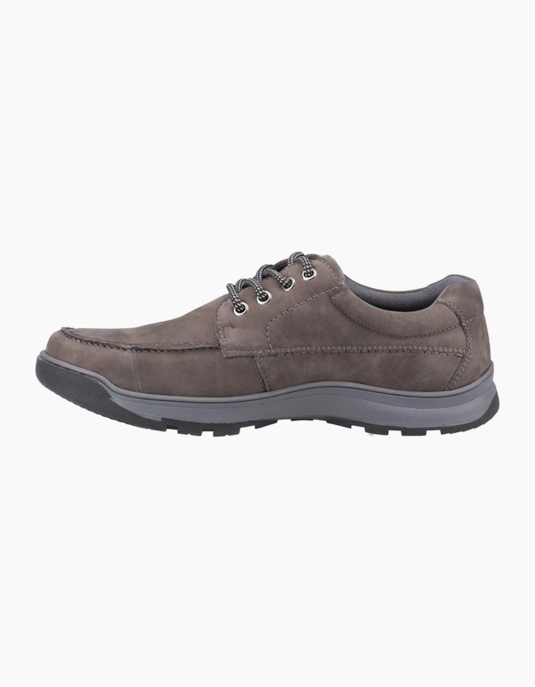 Hush Puppies Tucker Memory Foam Mens Shoes Grey Nubuck