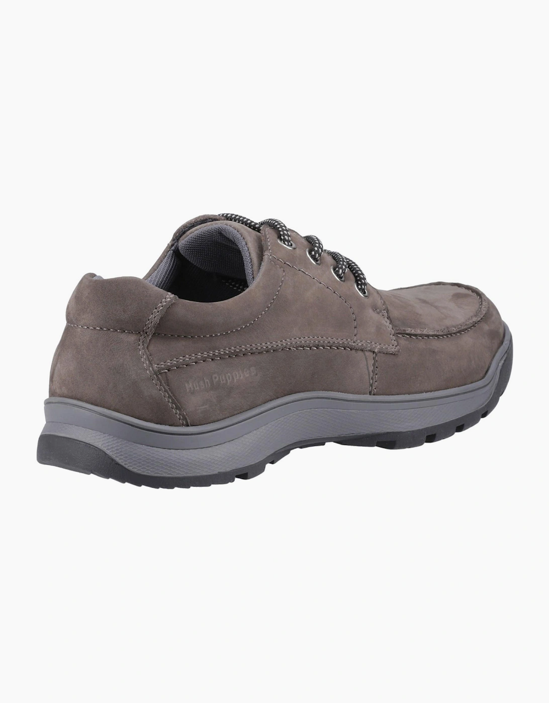 Hush Puppies Tucker Memory Foam Mens Shoes Grey Nubuck