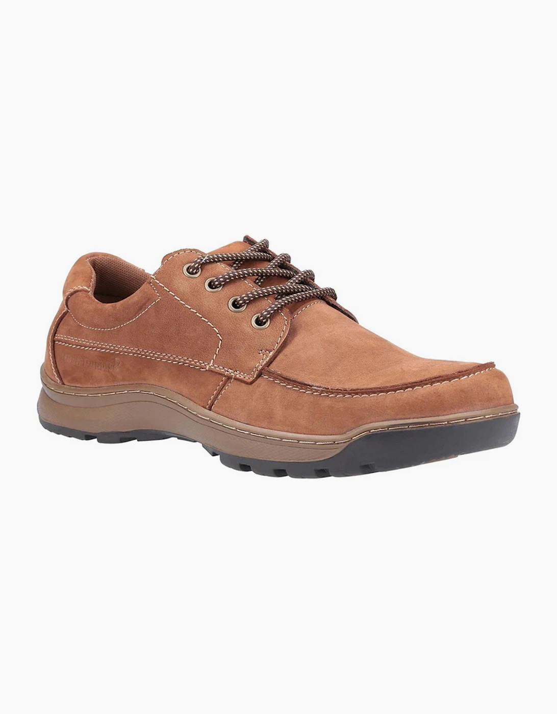 Hush Puppies Tucker Memory Foam Mens Shoes Tan Nubuck