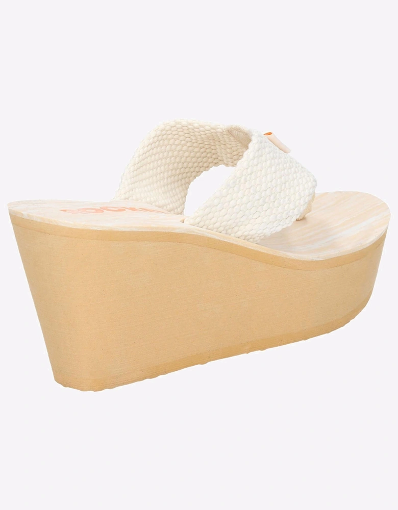 Rocket Dog Diver Webbing Womens Slip On Sandals Cream