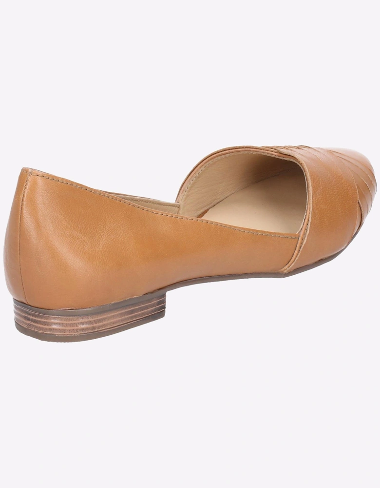 Hush Puppies Marley Ballerina Memory Foam Womens Shoes Tan