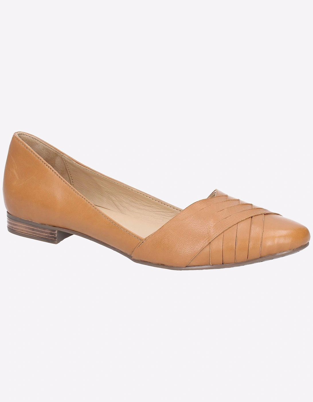 Hush Puppies Marley Ballerina Memory Foam Womens Shoes Tan