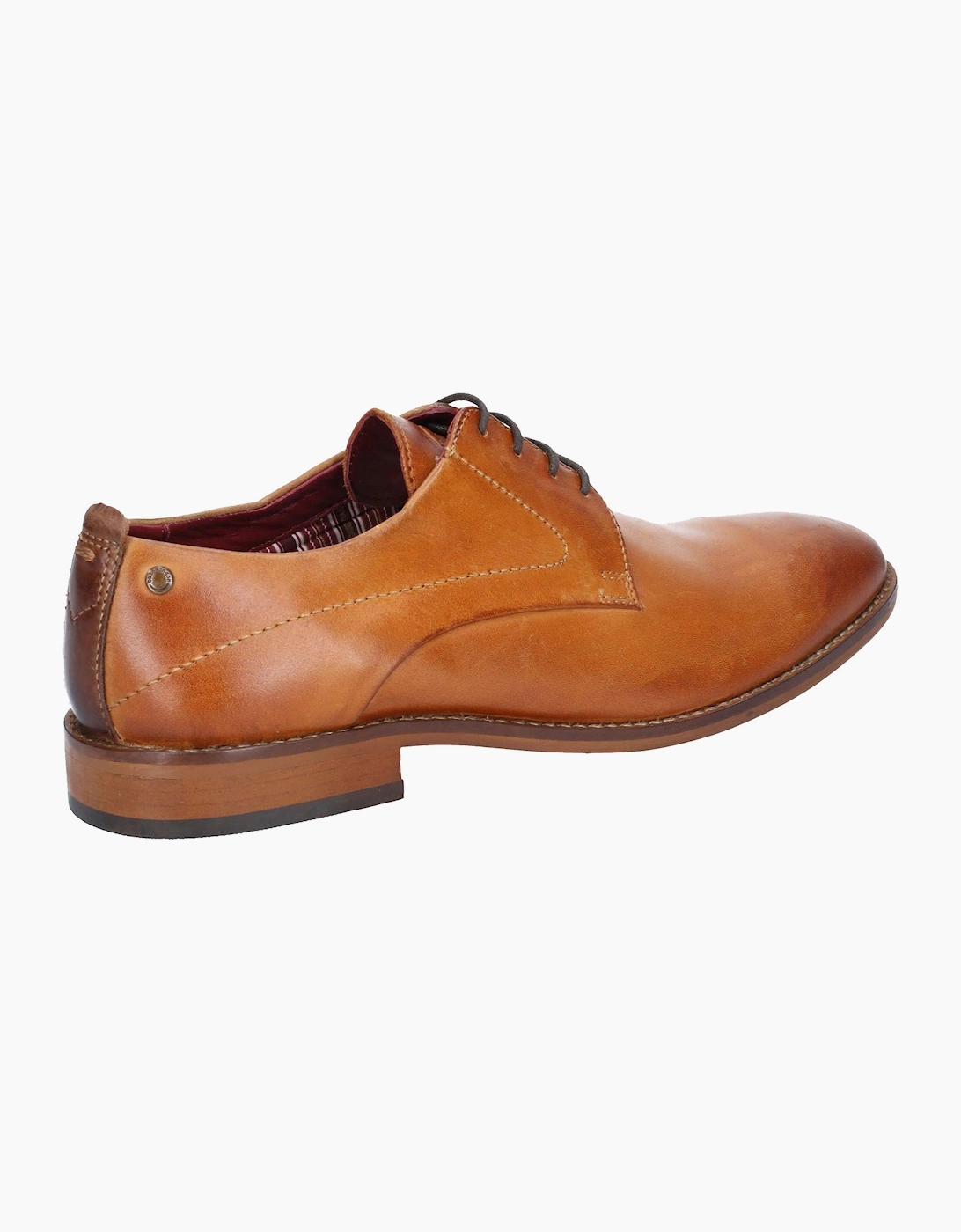 Base London Script Washed Leather Mens Shoes Tan