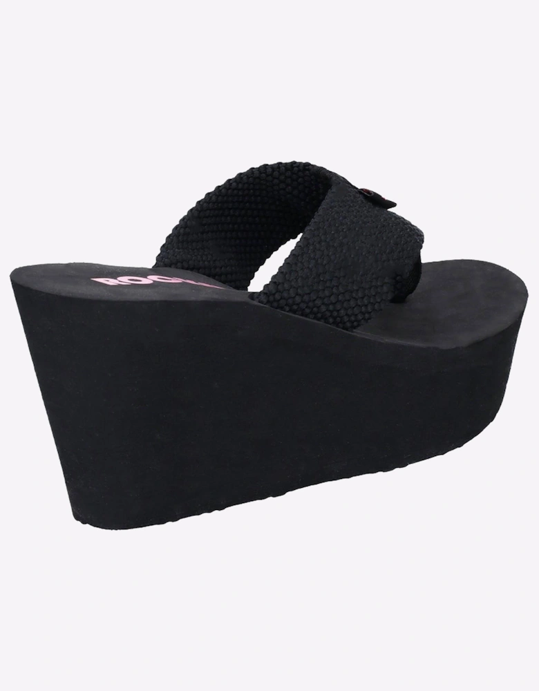 Rocket Dog Diver Webbing Womens Slip On Sandals Black