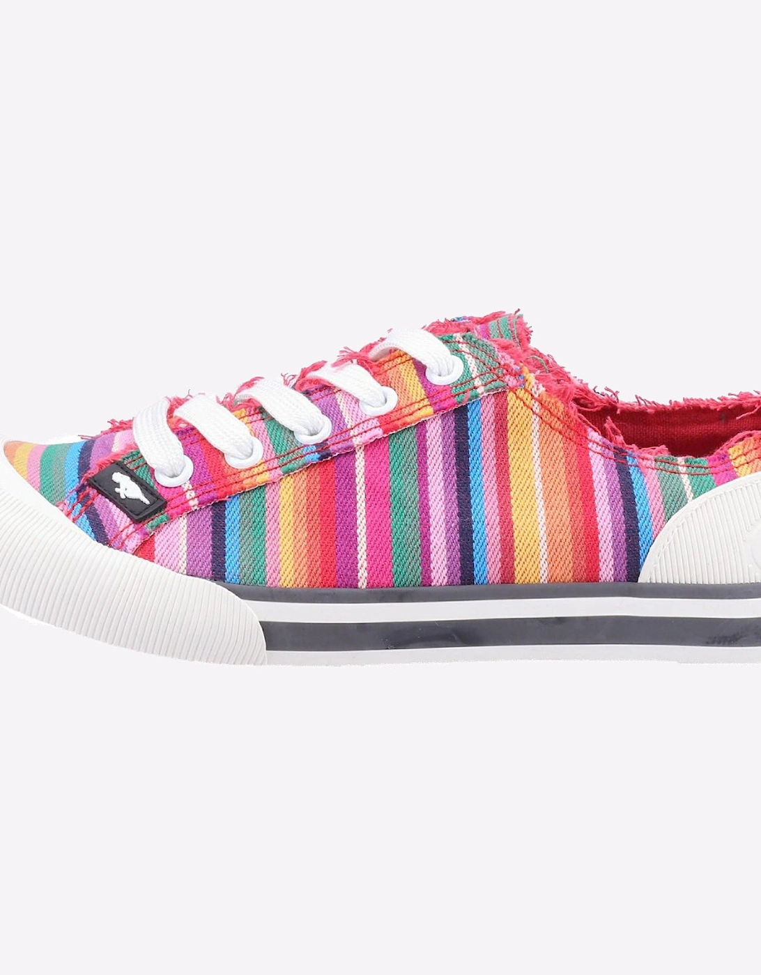 Rocket Dog Jazzin Eden Stripe Womens Girls Shoes Red Multi