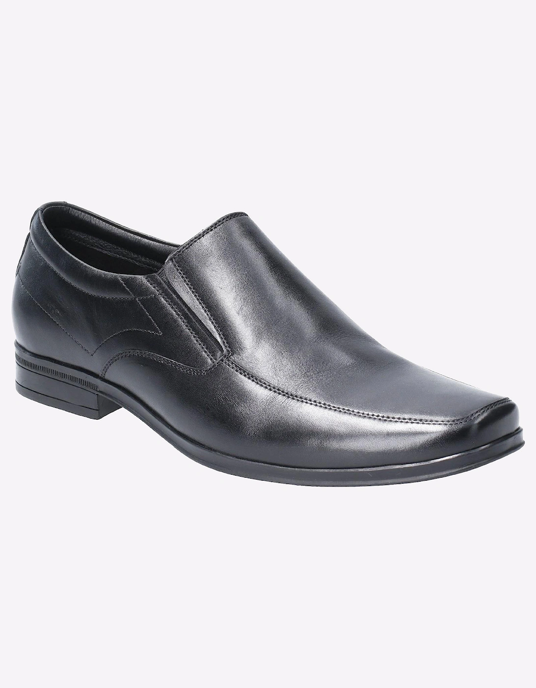 Hush Puppies Billy Leather Mens Shoes Black