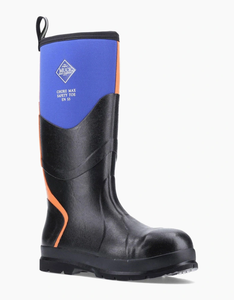 Muck Boots Chore Max S5 Safety Wellington Unisex Blue/Orange