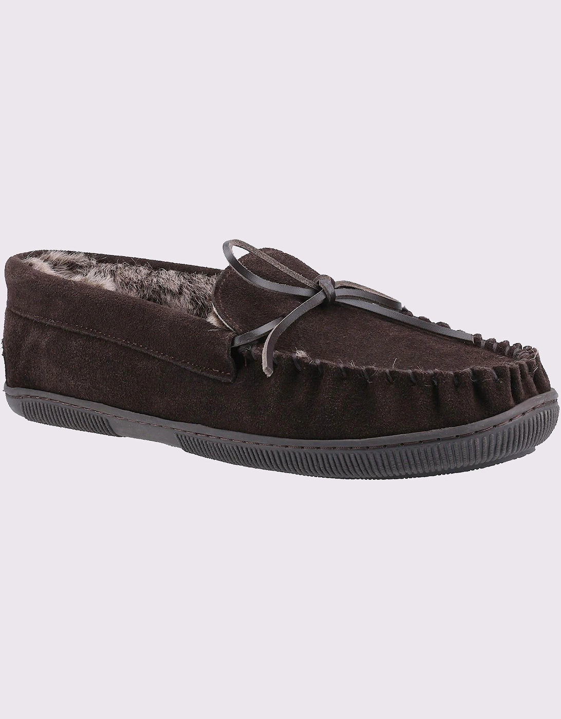 Hush Puppies Ace Slip On Memory Foam Mens Slippers Chocolate