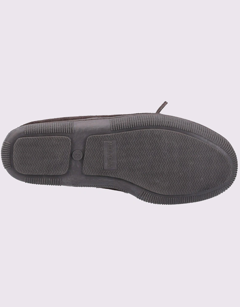 Hush Puppies Ace Slip On Memory Foam Mens Slippers Chocolate