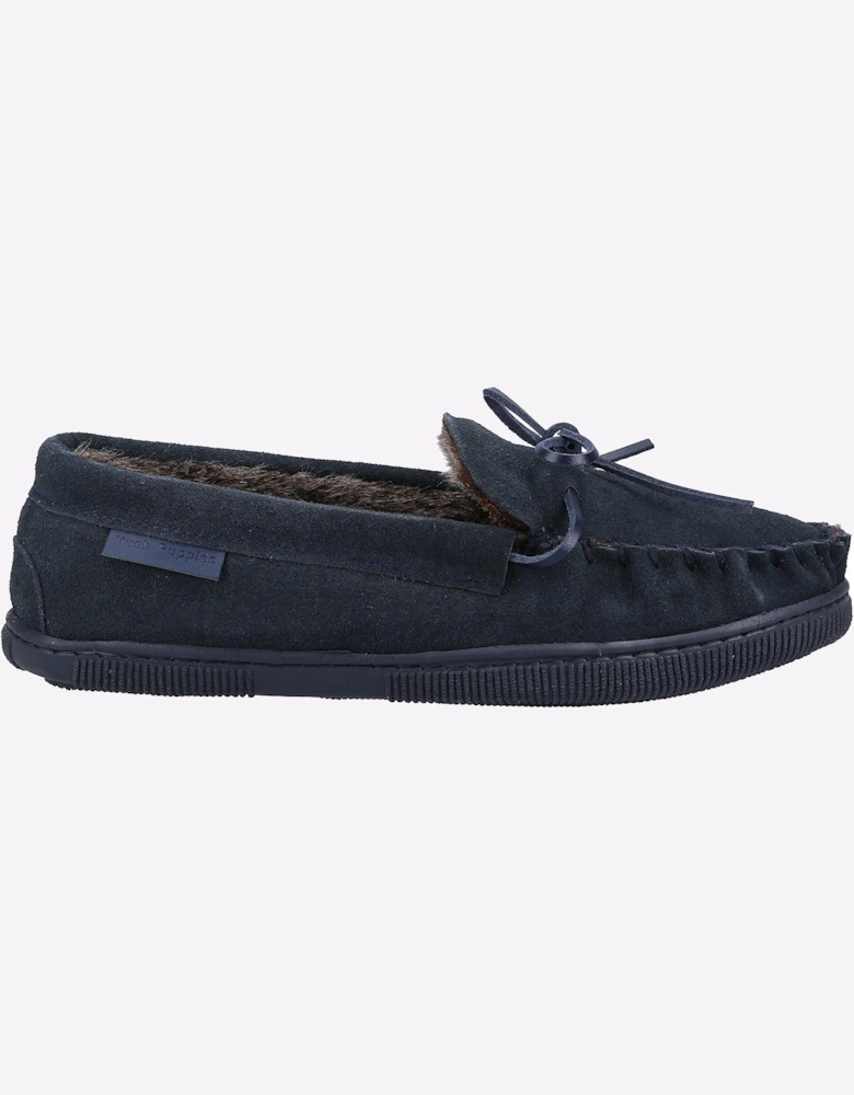 Hush Puppies Ace Slip On Memory Foam Mens Slippers Navy