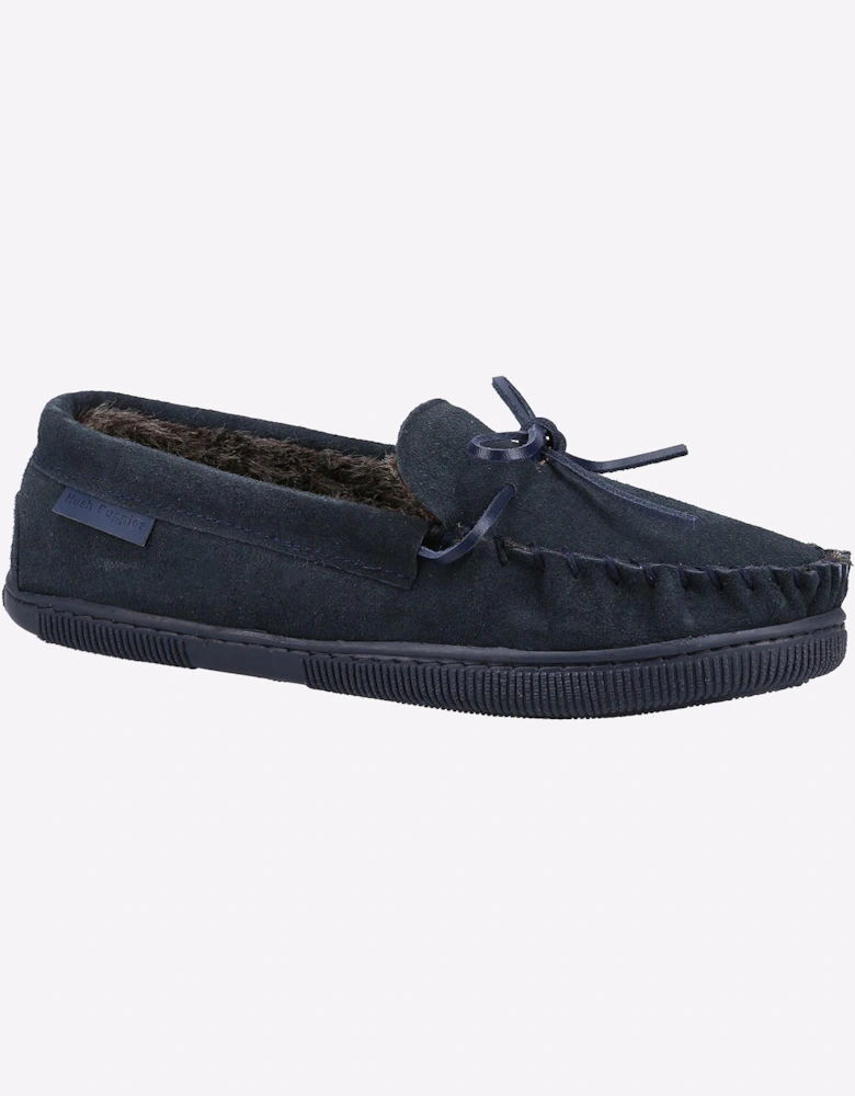 Hush Puppies Ace Slip On Memory Foam Mens Slippers Navy