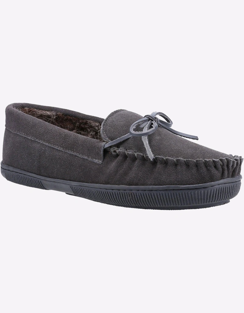 Hush Puppies Ace Slip On Memory Foam Mens Slippers Grey