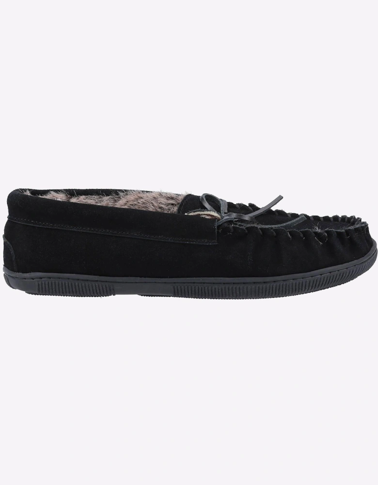 Hush Puppies Ace Slip On Memory Foam Mens Slippers Black