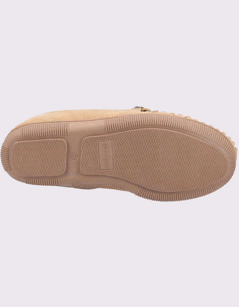 Hush Puppies Ace Slip On Memory Foam Mens Slippers Tan