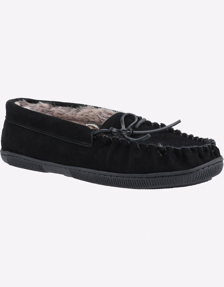 Hush Puppies Ace Slip On Memory Foam Mens Slippers Black