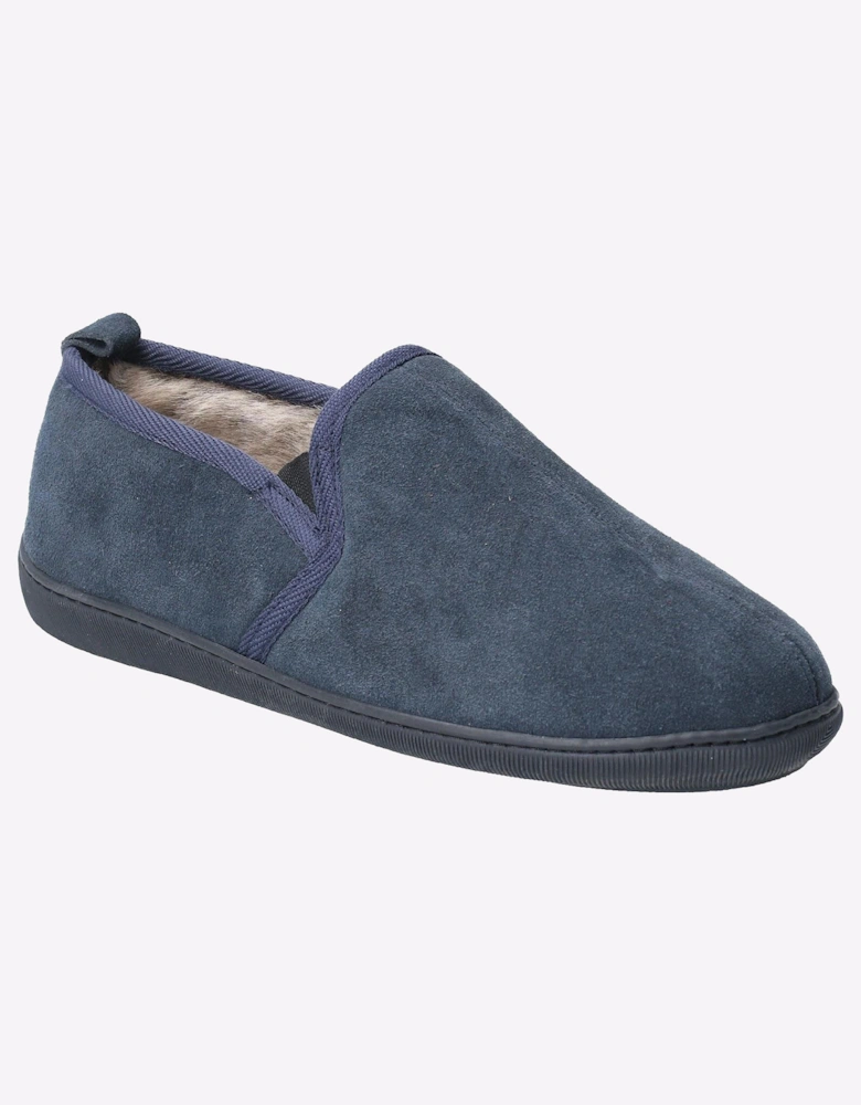 Hush Puppies Arnold Memory Foam Mens Slippers Navy