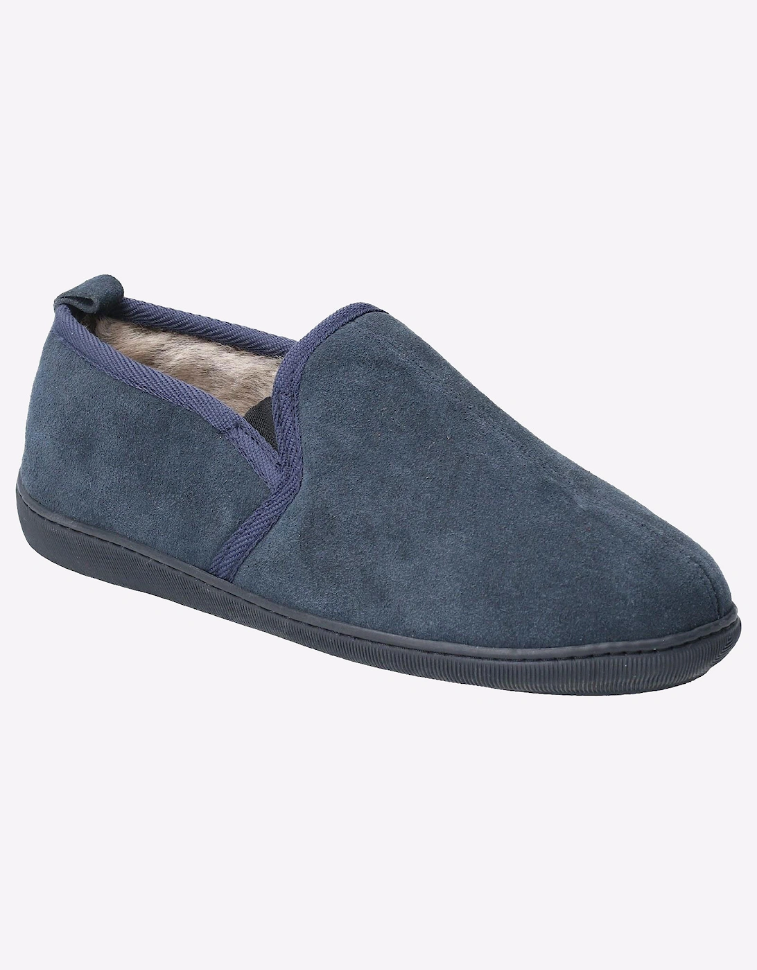 Hush Puppies Arnold Memory Foam Mens Slippers Navy