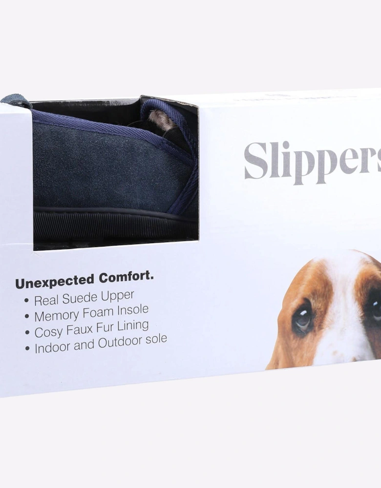 Hush Puppies Arnold Memory Foam Mens Slippers Navy