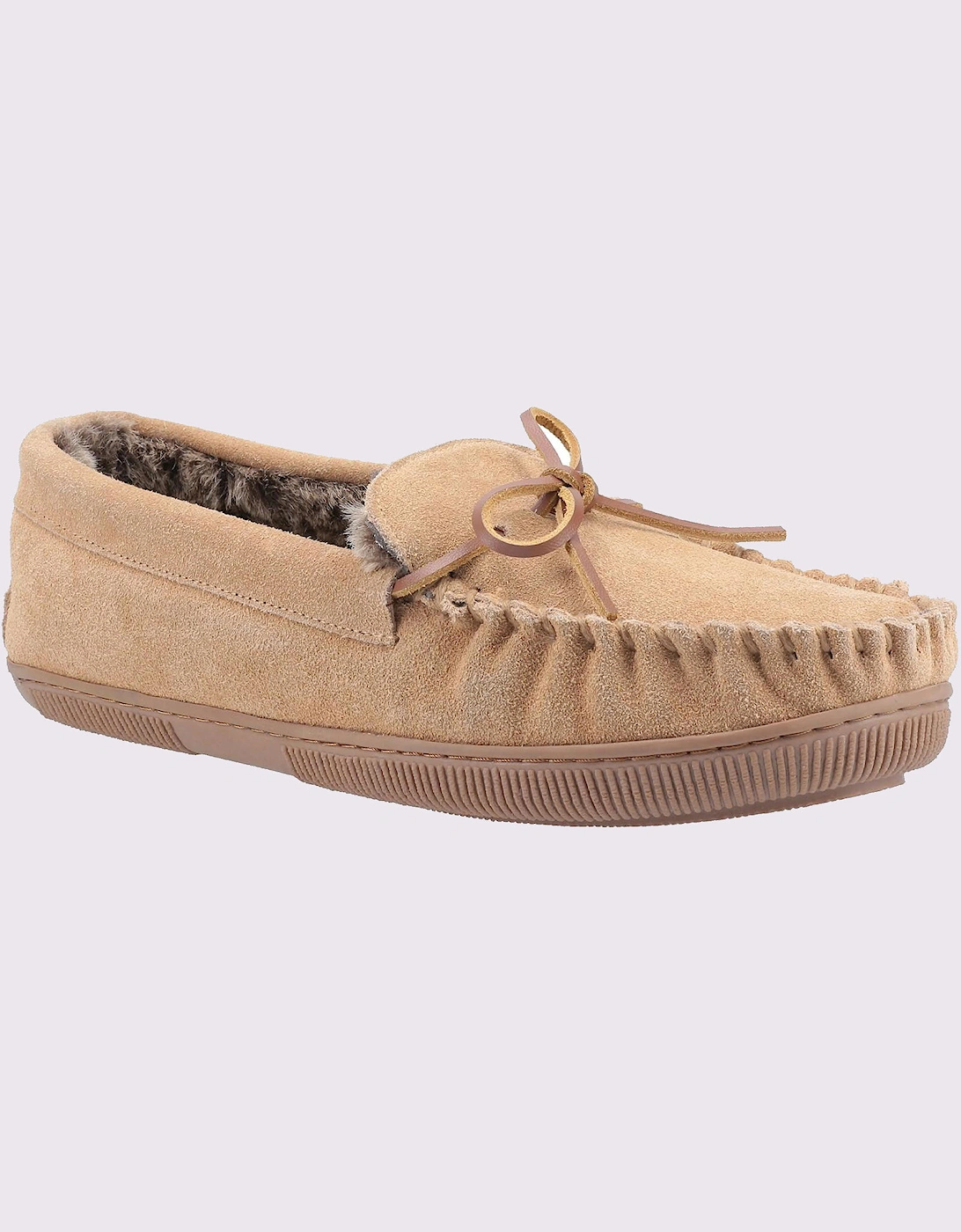 Hush Puppies Ace Slip On Memory Foam Mens Slippers Tan