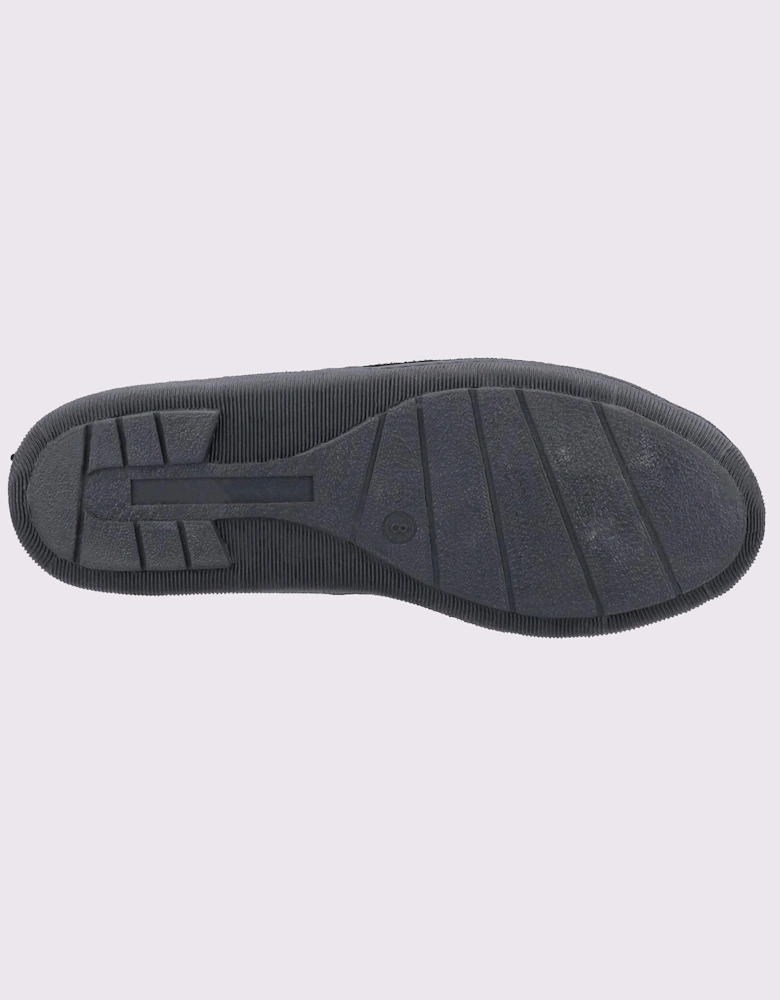 Hush Puppies Arnold Slip On Suede Memory Foam Mens Slippers Black