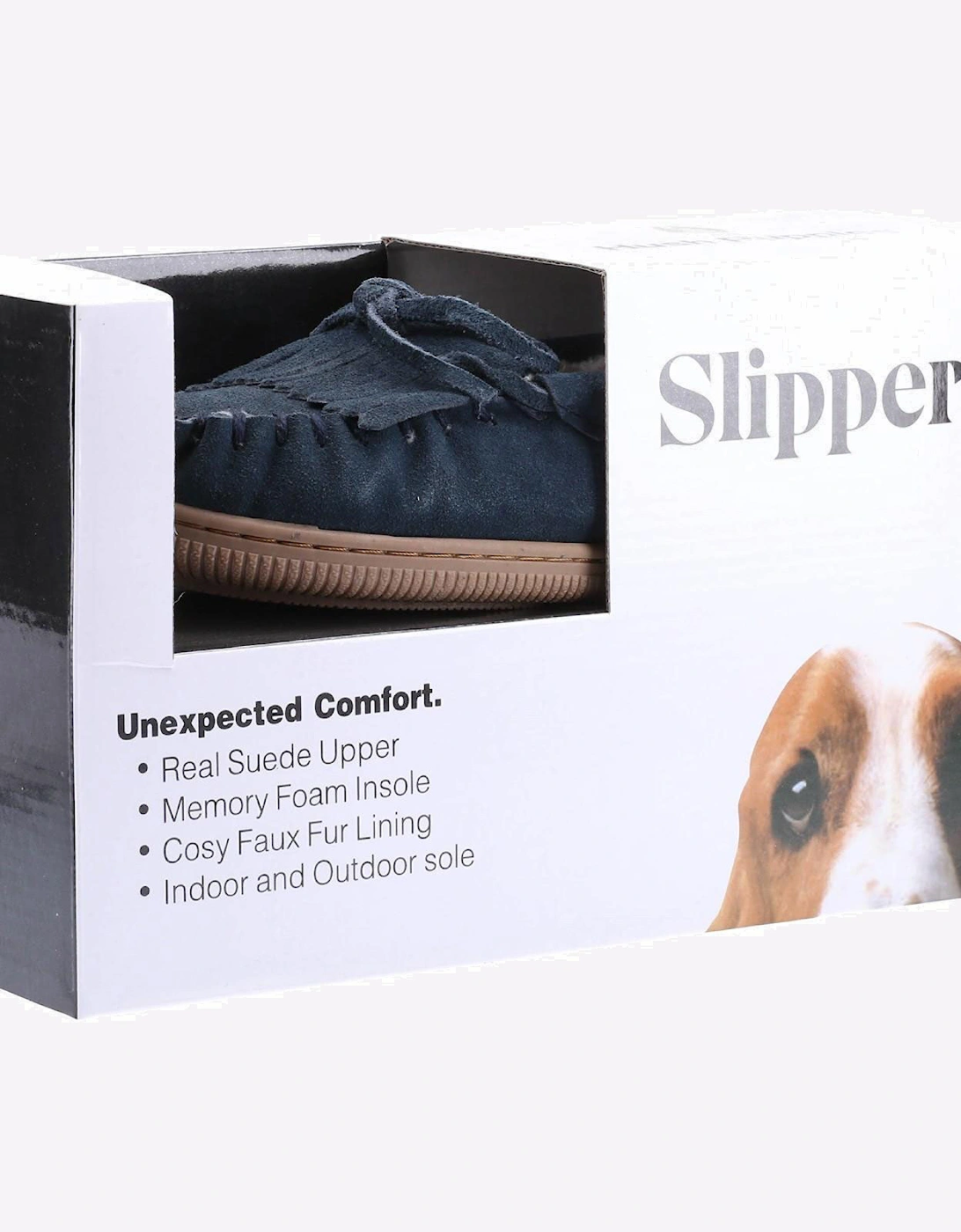 Hush Puppies Addy Slip On Memory Foam Womens Slippers Navy