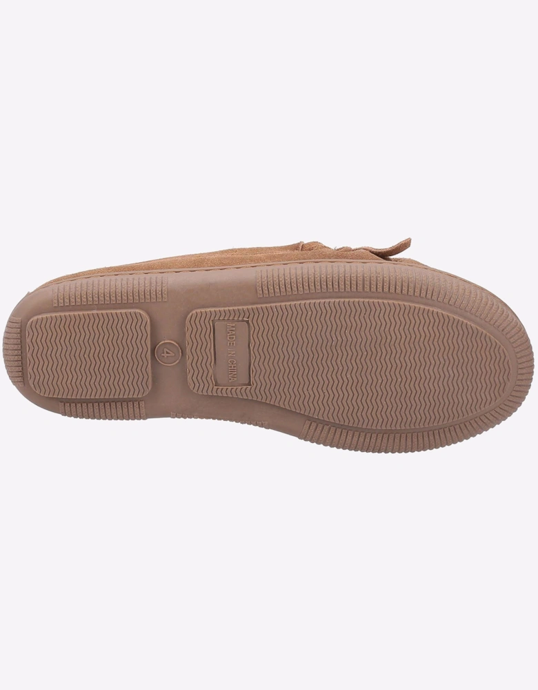 Hush Puppies Addy Slip On Memory Foam Womens Slippers Tan