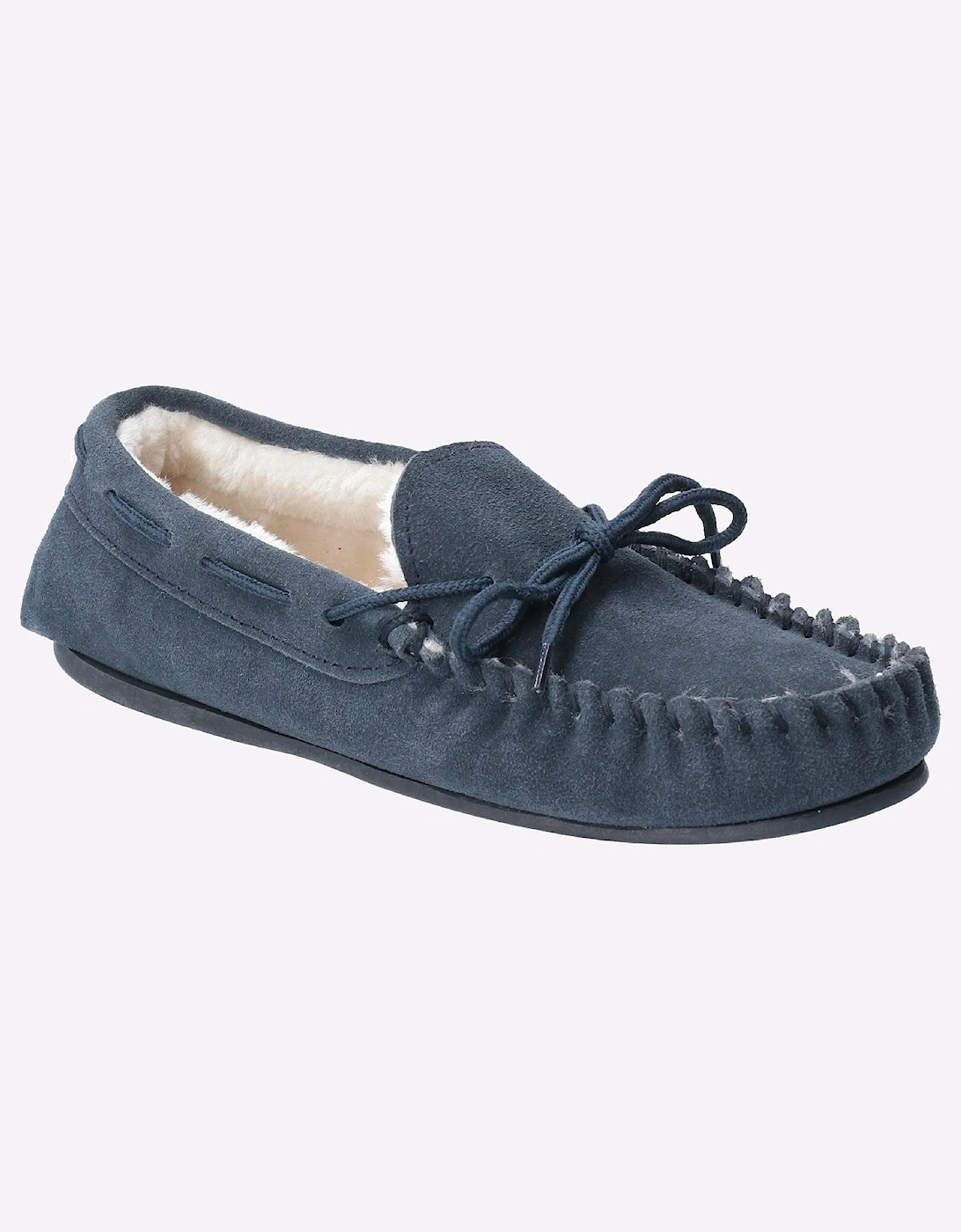 Hush Puppies Allie Memory Foam Womens Slippers Navy