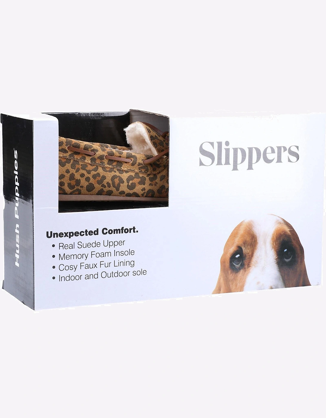 Hush Puppies Allie Memory Foam Womens Slippers Leopard