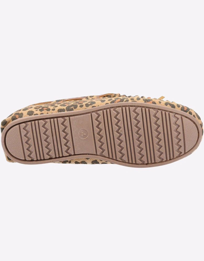 Hush Puppies Allie Memory Foam Womens Slippers Leopard