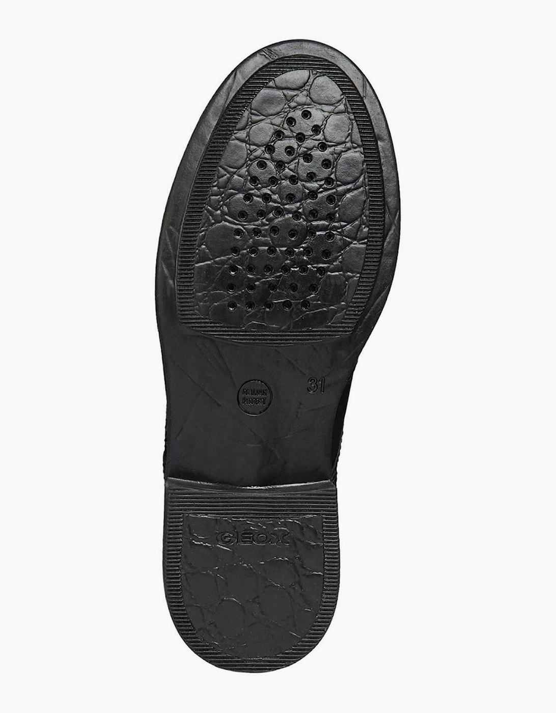 Geox Agata Junior School Shoes Black