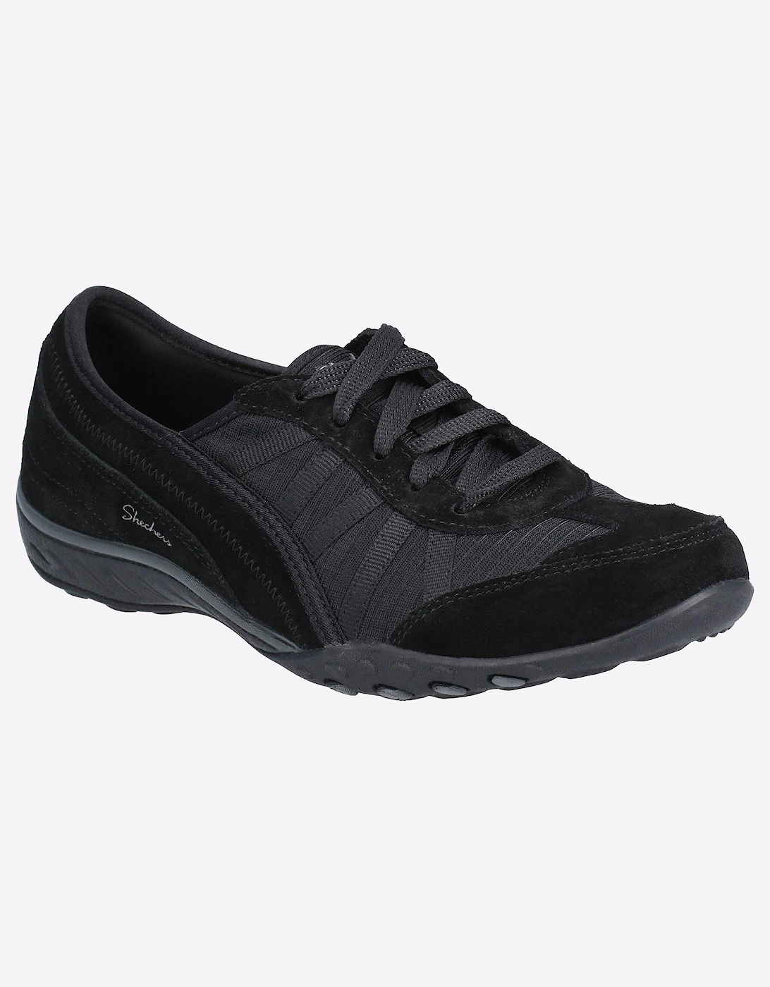 Skechers Breathe-Easy Memory Foam Womens Shoes Black
