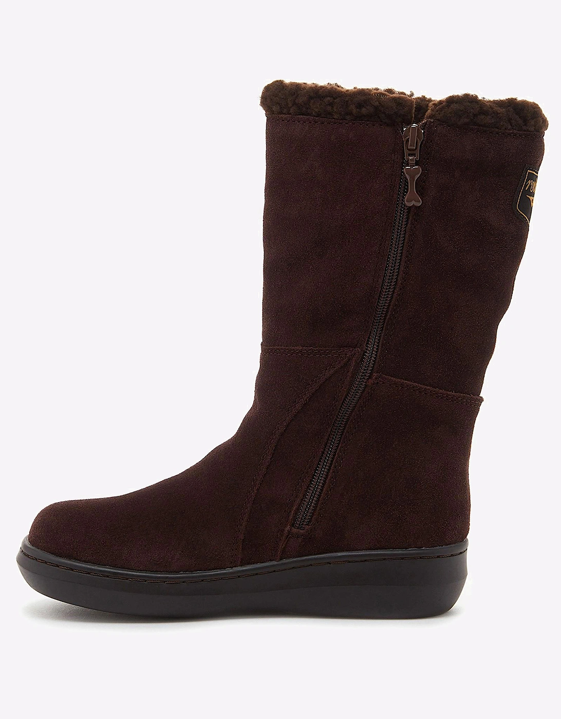 Rocket Dog Slope Mid-Calf Suede Womens Winter Boots Chocolate