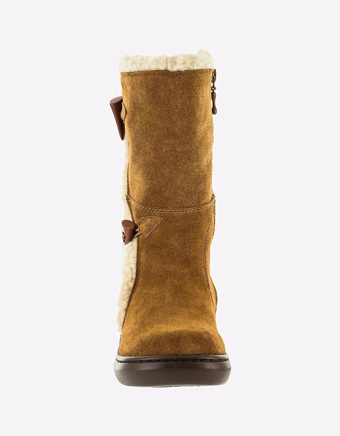 Rocket Dog Slope Mid-Calf Suede Womens Winter Boots Chestnut