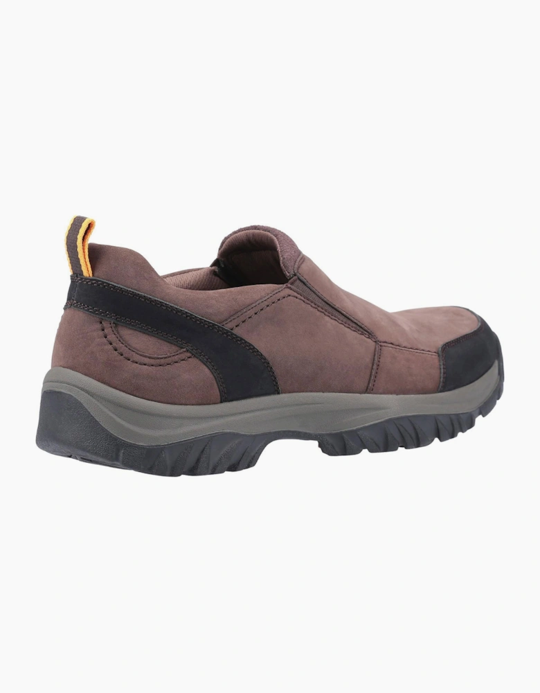 Cotswold Boxwell Mens Memory Foam Slip On Shoes Brown