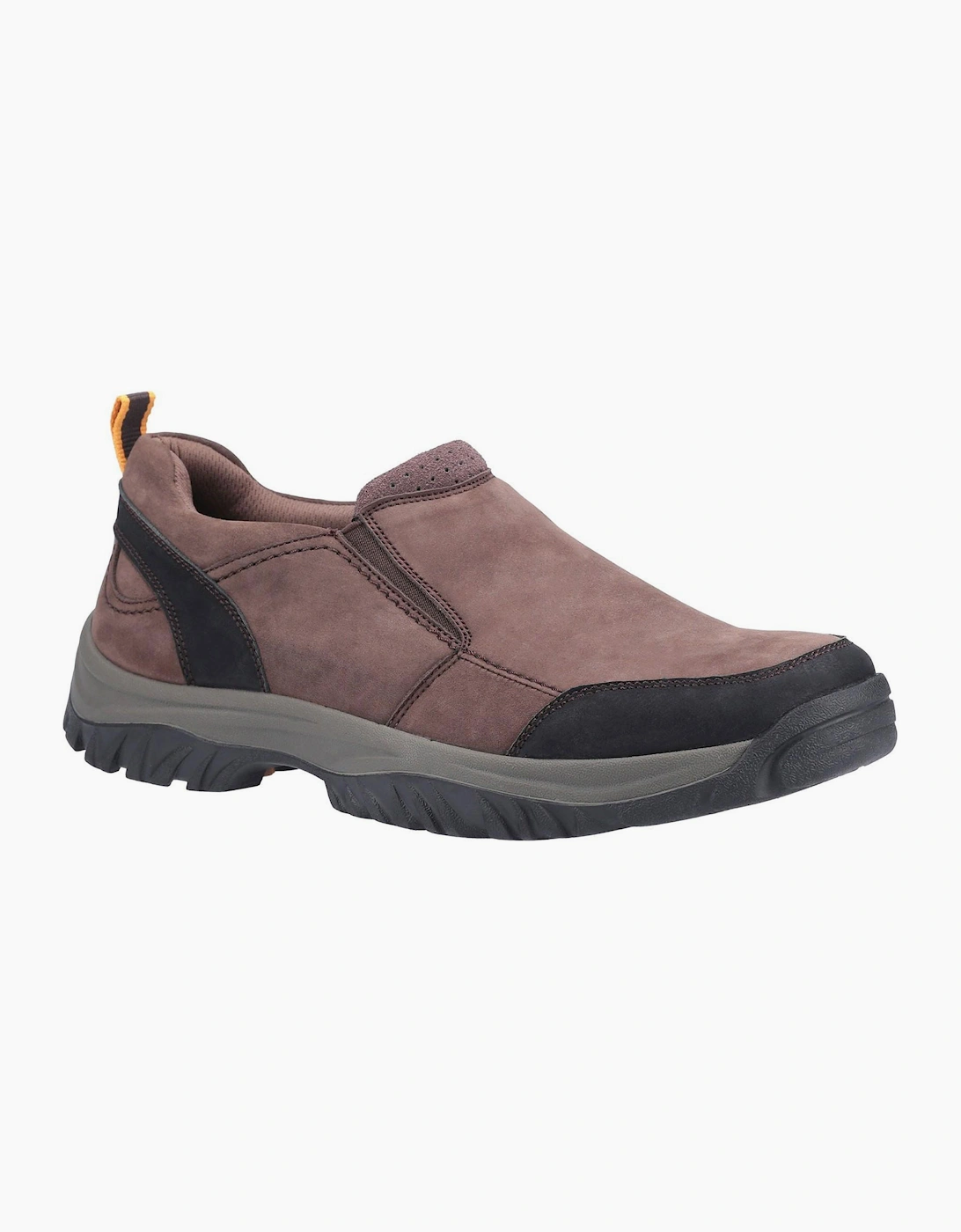Cotswold Boxwell Mens Memory Foam Slip On Shoes Brown