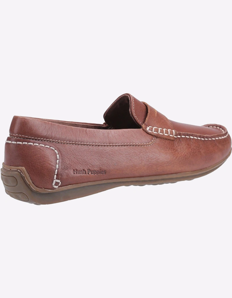 Hush Puppies Roscoe Memory Foam Mens Loafer Shoes Brown