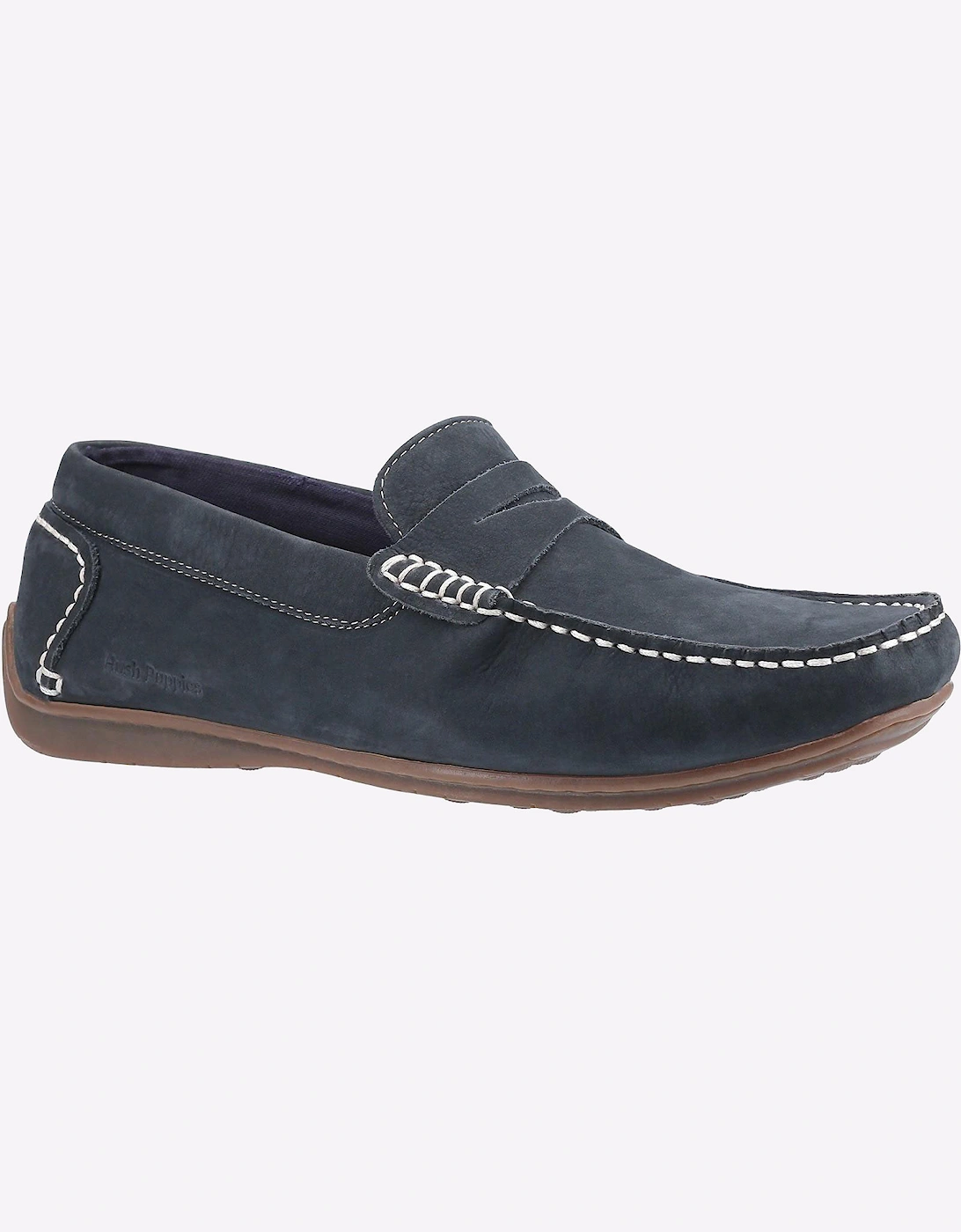 Hush Puppies Roscoe Memory Foam Mens Loafer Shoes Navy