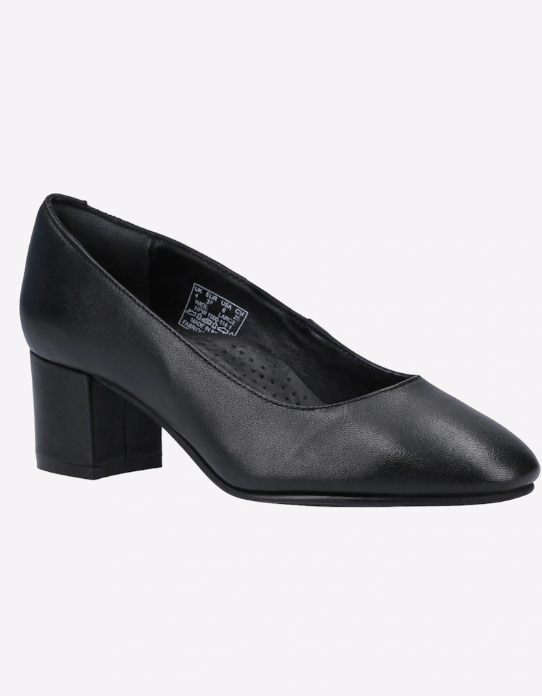 Hush Puppies Anna Slip On Court Memory Foam Womens Shoes Black