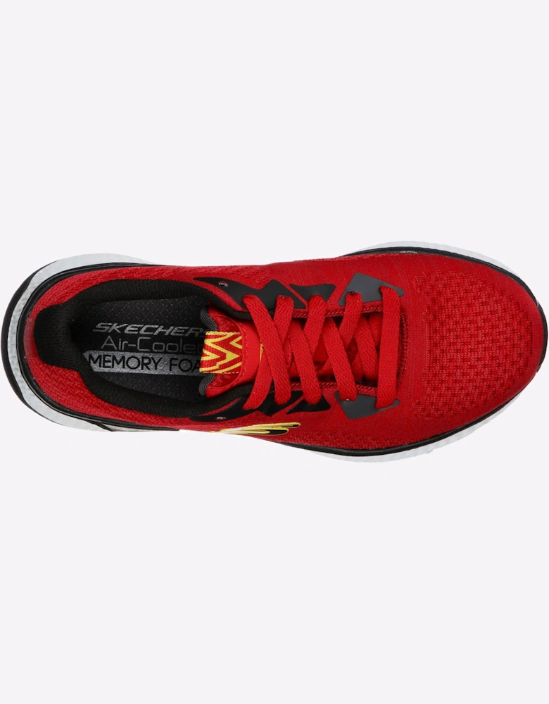 Skechers Solar Fuse Kryzik Junior Trainers Red/Black