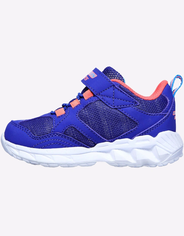 Skechers S Lights Magna-Lights Infants Trainers Blue/Coral