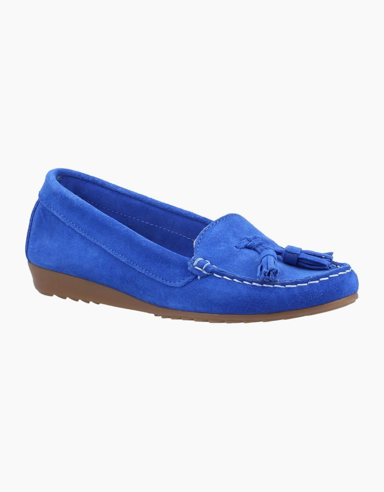 Riva Aldons Leather Womens Shoes Cobalt