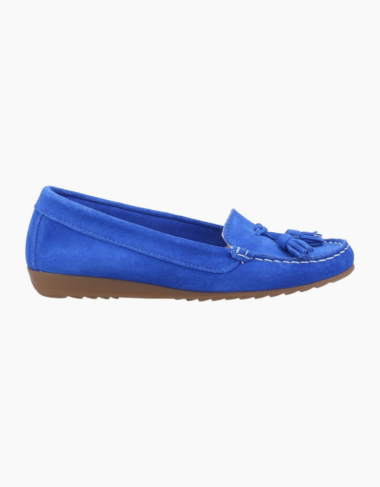 Riva Aldons Leather Womens Shoes Cobalt